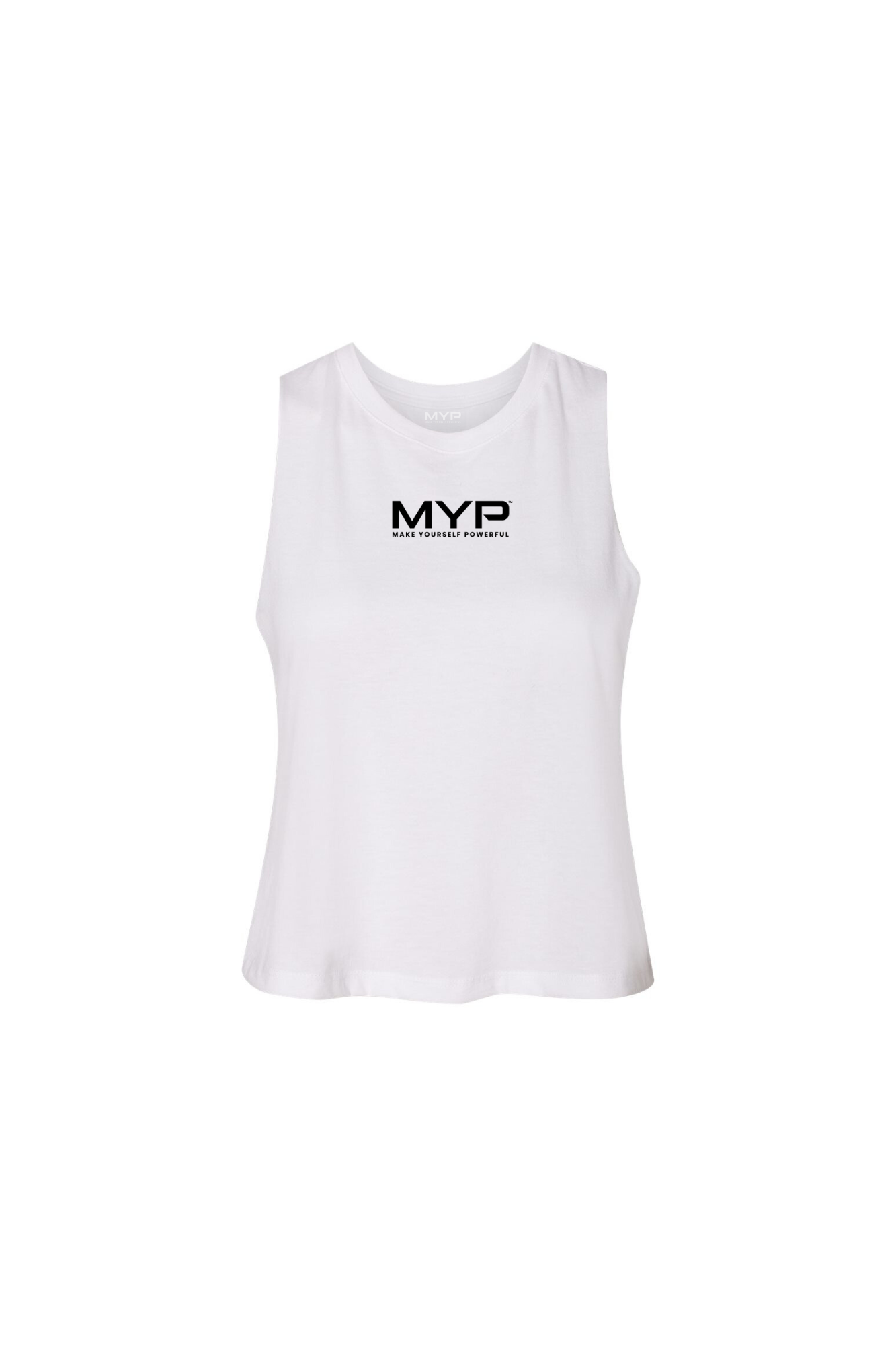 White Racer Tank Top