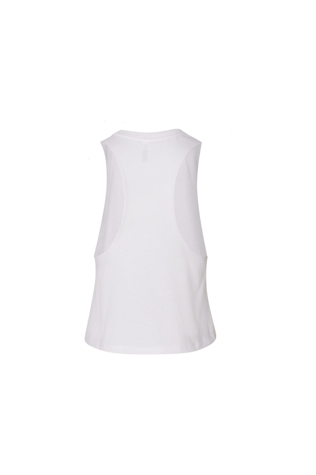 White Racer Tank Top