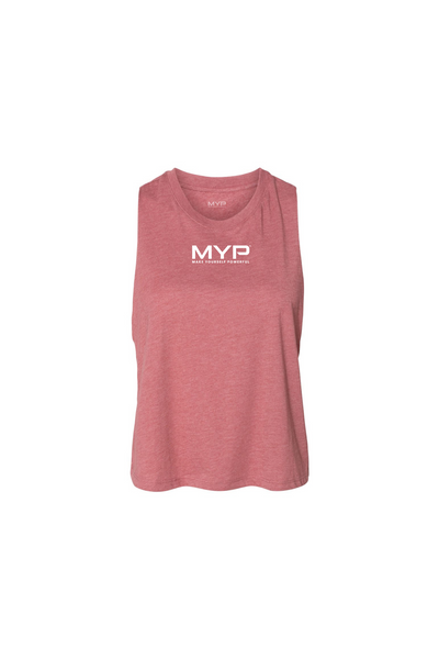 Heather Mauve Racer Tank Top