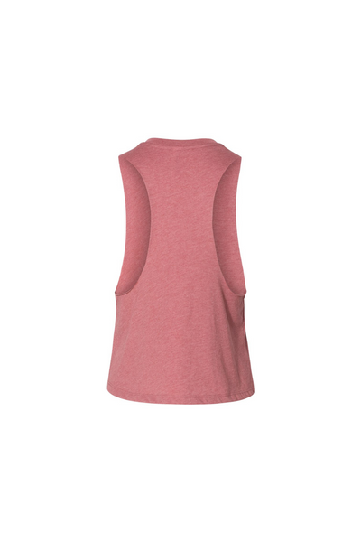 Heather Mauve Racer Tank Top