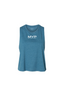 Heather Deep Teal Racer Tank Top