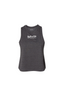 Heather Dark Grey Racer Tank Top